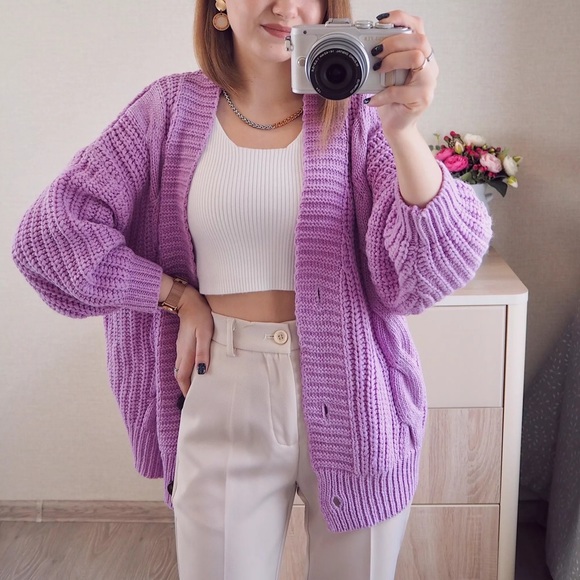 Cable Knit Cardigan - Picture 10 of 13